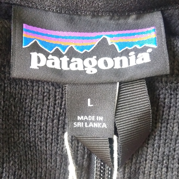 Patagonia Better Sweater Black Fleece Jacket Black AlterG Large NWT - Picture 7 of 8